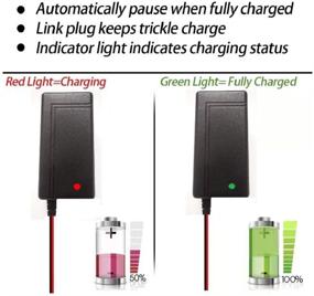 img 2 attached to High-Quality Sourcingpower 12 Volt Battery Charger for Ride On Toys - 6V/12V Kids Car Charger for Lead Acid Battery - Efficient Charging for Baby Electric SUVs, Motorcycles, Tractors, and Smart Cars