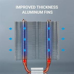 img 2 attached to 🌬️ ABKONCORE CT405W LED кулер для CPU белый - 120мм PWM тихий вентилятор, гидронаправляющий, антивибрационные прокладки, 4 тепловые трубки с прямым контактом - совместим с Intel LGA1155/1156/1366/2011, AMD AM4