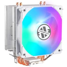 img 4 attached to 🌬️ ABKONCORE CT405W LED CPU Cooler White - 120mm PWM Quiet Fan, Hydro Bearing, Anti-Vibration Pads, 4 Direct Contact Heatpipes - Intel LGA1155/1156/1366/2011, AMD AM4 Compatible