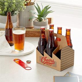 img 3 attached to 🎁 Hallmark Bottle Beverage Caddy (Set of 2) - Perfect for Celebrating Birthdays, Graduations, Retirements, Christmas, and Father's Day