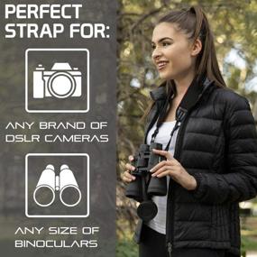 img 3 attached to 📸 BlueCabi Neoprene Neck Strap - Ideal Anti-Slip Camera and Binocular Accessory