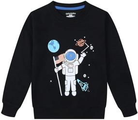 img 2 attached to 👕 Qtake Fashion Clothes Crewneck Sweatshirt: Stylish Boys' Hoodies & Sweatshirts