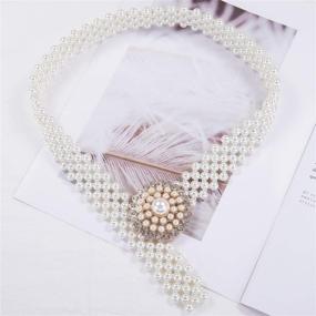 img 2 attached to 💎 Dazzling Women's Diamond Personalized Crystal Applique Accessories and Belts for a Sparkling Style