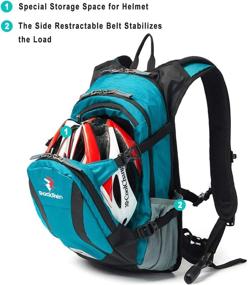 img 2 attached to 🎒 ROCKRAIN Hydration Backpack: WindSeeker Insulation, 2.5L Water Bladder, Ample Storage - Ideal for Cycling, Hiking, Running, Skiing