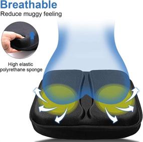 img 2 attached to 🚴 Gel Bike Seat Cover by AceList – Enhanced Comfort for Recumbent Exercise Bikes & Rowing Machines