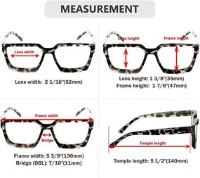 img 2 attached to Eyekepper 4 Pack Women's Oversize Frame Reading Glasses - Stylish Ladies Readers