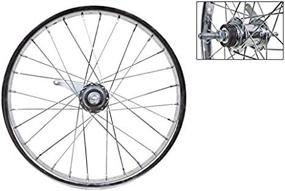 img 1 attached to 🔧 High-Quality Wheel Master 18x1.75 CB Rear Bicycle Wheel: Durable Steel, Bolt On, 28H, Silver