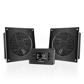 img 4 attached to 🌬️ AC Infinity AIRPLATE T8 - Ultra-Quiet Dual-Fan System for Home Theater AV Cabinets with Thermostat Control