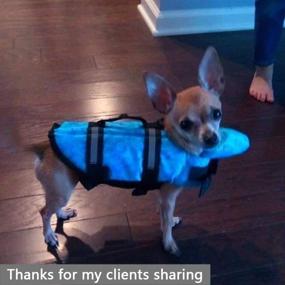 img 3 attached to 🐶 Buoyancy-Enabled Dog Life Jacket with Adjustable Belts and Rescue Grab