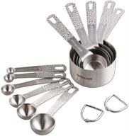 🥄 stainless steel measuring cups and spoons set - accurate 5 cups and 6 spoons for precise cooking and baking logo