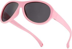 img 1 attached to Sunglasses Protection Adjustable Infant Toddler