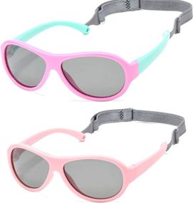 img 4 attached to Sunglasses Protection Adjustable Infant Toddler