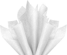 img 3 attached to 📦 Affordable Bulk Pack of Basic Solid White Tissue Paper - 15" x 20" - 100 Sheets: A Versatile Must-Have!