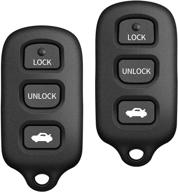 krsct high-quality keyless car entry smart replacement key fob for toyota avalon 1998-2004/ toyota solara 1998-2004 key2 (fcc id: hyq12bbx) logo