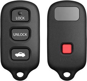 img 2 attached to KRSCT High-Quality Keyless Car Entry Smart Replacement Key Fob for Toyota Avalon 1998-2004/ Toyota Solara 1998-2004 Key2 (FCC ID: HYQ12BBX)