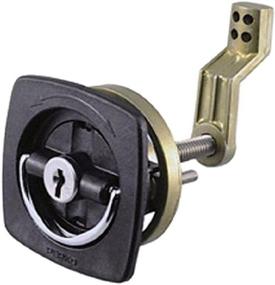 img 1 attached to 🔒 Perko Flush-Mount Locking Latch 0931DP1BLK in Sleek Black - Enhance your SEO