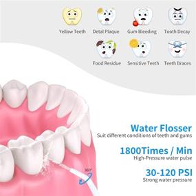 img 3 attached to 🦷 360ML Cordless Dental Oral Irrigator - Professional Water Flosser with 4 Modes for Teeth Cleaning, Rechargeable & IPX7 Waterproof, Expandable Water Tank - Ideal for Home and Travel