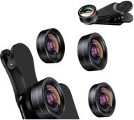 enhance your smartphone photography with phone camera lens kit - lens zoom, 📷 fisheye, super wide angle, macro, cpl, kaleidoscope, and starburst lens for samsung android smartphones logo