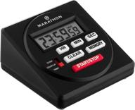 ⏰ 24 hour digital timer with countdown, count-up and clock feature - batteries included (black table timer) logo