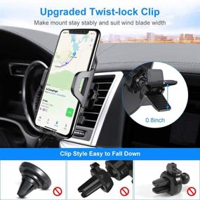 img 3 attached to 📱 Phone Car Holder Mount - Versatile RAXFLY Windshield/Air Vent/Dashboard Cell Phone Holder for Car | 360 Degree Rotation Universal Suction Mount Stand for iPhone 11, Samsung S20 Plus, and All Smartphones