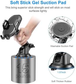 img 2 attached to 📱 Phone Car Holder Mount - Versatile RAXFLY Windshield/Air Vent/Dashboard Cell Phone Holder for Car | 360 Degree Rotation Universal Suction Mount Stand for iPhone 11, Samsung S20 Plus, and All Smartphones