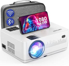 img 4 attached to 📽️ Ultimate HD Native 1080P WiFi Bluetooth Projector: DBPOWER 9000L with Zoom, Sleep Timer, and Outdoor Movie Support - Home Cinema Compatible with TV Stick, PS4, Xbox, DVD - Includes Extra Bag!