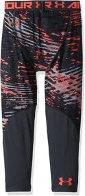 img 3 attached to 🔥 Ultimate Performance: Under Armour Boys' HeatGear Armour ¾ Printed Leggings