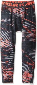 img 4 attached to 🔥 Ultimate Performance: Under Armour Boys' HeatGear Armour ¾ Printed Leggings