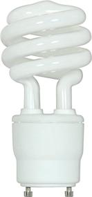 img 1 attached to ⚡ Satco S8205 Mini Spiral CFL Soft White Light Bulb - Energy-efficient GU24 Base, 18W (75W), 1200 Lumens, 2700K
