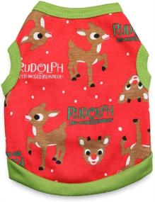 img 4 attached to 🦌 Adorable Rudolph the Red-Nosed Reindeer Pet Dog Cloth: Perfect Holiday T-Shirt for Puppy and Kitten Gifts