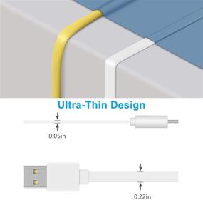 img 1 attached to 26-футовый плоский удлинительный кабель питания для камеры Wyze Cam Pan, камеры Wyze Cam v3, камеры Wyze Cam Pan v2, камеры YI Dome, Furbo Dog, камеры Nest Cam, облачной камеры - прочный зарядный кабель для безопасностипитание для камеры.