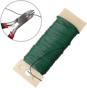 img 1 attached to 🌸 Floral Arrangement Kit, Floral Tapes & Wraps, Floral Wire Cutter, Green Floral Tape 22 Gauge, Floral Stem Wire 26 Gauge, Green Floral Wire for Bouquet Stem Wrap, Florist Wreath Making Supplies - Pengxiaomei
