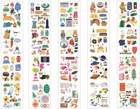 img 2 attached to 🎨 2060 PCS Cute Scrapbooking Stickers: Self-Adhesive DIY Decoration Stickers for Crafts - Sticker Rolls