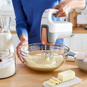 img 1 attached to 🔥 Oster HeatSoft Hand Mixer: Efficient Mixing in One Size, Gray