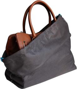 img 2 attached to Anthracite Drawstring Shoe Bags: Non Woven, Breathable Travel Accessories for Handbags