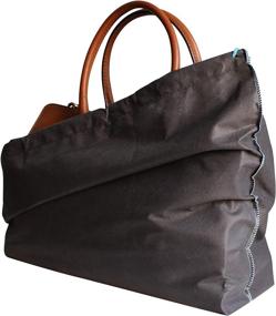 img 3 attached to Anthracite Drawstring Shoe Bags: Non Woven, Breathable Travel Accessories for Handbags