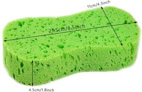 img 1 attached to 🧽 Multi-Functional Large Car Wash Sponges - Pack of 5 High-Quality Cleaning Sponges