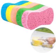 🧽 multi-functional large car wash sponges - pack of 5 high-quality cleaning sponges logo