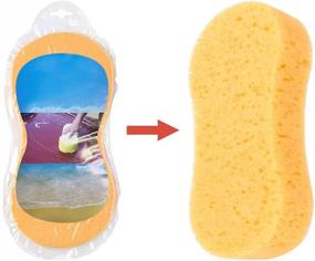 img 3 attached to 🧽 Multi-Functional Large Car Wash Sponges - Pack of 5 High-Quality Cleaning Sponges