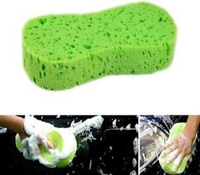 img 2 attached to 🧽 Multi-Functional Large Car Wash Sponges - Pack of 5 High-Quality Cleaning Sponges