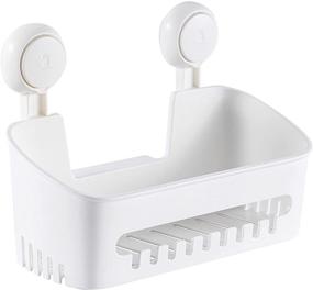 img 4 attached to TAILI Shower Caddy: Drill-Free Vacuum Suction Cup Storage Organizer for Shampoo, Toiletries & More!