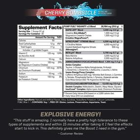 img 1 attached to 🍒 PMD Sports Ultra Pump Fuel Insanity - Cherry Bombsicle: Power-packed Pre Workout Drink Mix for Energy, Strength, Endurance, and Muscle Recovery