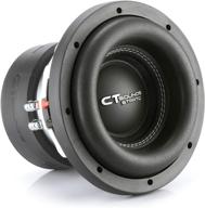 🔊 мощный автомобильный сабвуфер диаметром 8 дюймов: ct sounds strato-8-d4 dual 4 ом с максимальной мощностью 1200 вт. логотип