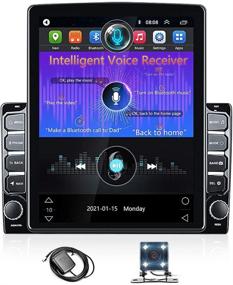 img 4 attached to 🚗 Advanced Android Double Din Car Radio GPS Navigation with NEXAI Intelligent Voice Control, 9.7" Vertical Touch Screen, WiFi, Bluetooth, FM, DVR Input, Mirror Link | iOS/Android Phones +Backup Camera
