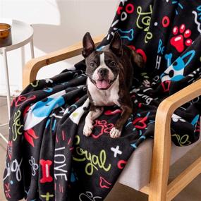 img 1 attached to 🐶 Ultra-Soft Dog Blanket - 'Be The Person Your Dog Thinks You Are' - Buy One, Give One to a Shelter Dog in Need - 60″ x 50″ - iHeartDogs