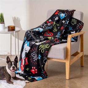 img 3 attached to 🐶 Ultra-Soft Dog Blanket - 'Be The Person Your Dog Thinks You Are' - Buy One, Give One to a Shelter Dog in Need - 60″ x 50″ - iHeartDogs