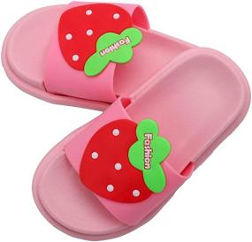 img 2 attached to 👦 Anrenity Toddler Slide Sandals - Summer Boys' Slip-On Shoes