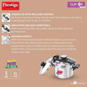 img 1 attached to Prestige Svachh Stainless Pressure Cooker