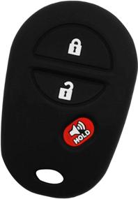 img 3 attached to 🔑 Protective Soft Rubber Key Fob Cover for Toyota Tacoma Tundra Highlander - KeyGuardz GQ43VT20T Outer Shell Case