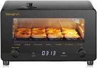 yexonn toaster oven: 8-in-1 steam convection oven 🍞 with air fryer, 8 baking modes, easy cooking - black логотип